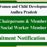 WCD AP Recruitment 2025: Apply Offline for Various Chairpersons & Member/ Social Worker Member Posts. WCD AP Recruitment 2025