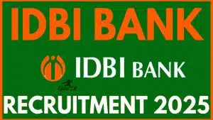 IDBI Bank Recruitment 2025