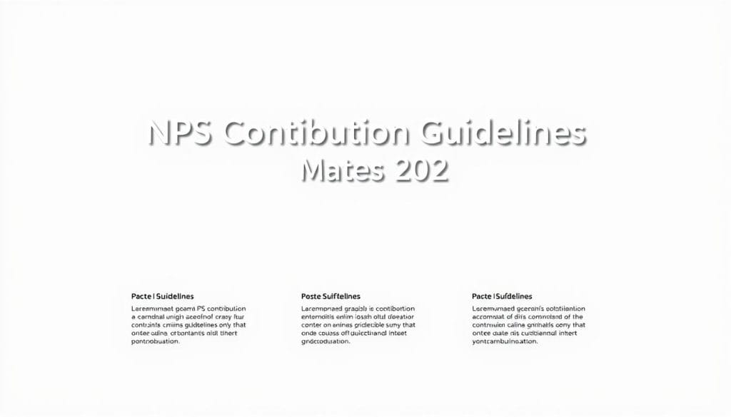 NPS Contribution Guidelines NPS Contribution Guidelines