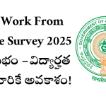 AP Work From Home Survey 2025-Kaushalam Scheme AP Work From Home Survey 2025