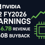 NVIDIA Q2 FY2025-26 Earnings: Record $46.7B Revenue, $60B Buyback & China Chip Uncertainty NVIDIA
