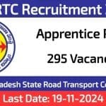 APSRTC Apprentice Recruitment 2025 – Apply Online For 281 Vacancies Notification APSRTC Apprentice Recruitment 2025