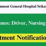 AP GGH Recruitment 2025: Apply Offline for 41 Nursing Orderly, Office Attendant, Driver & Other Vacancies AP GGH Recruitment 2025